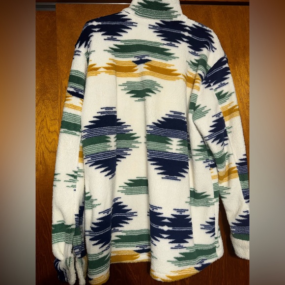 Multicolor Patterned Fleece Jacket - Picture 2 of 3